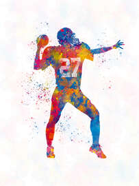 Magnettafel American Football Spieler XVII