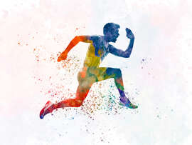 Magnettafel Athletischer Läufer VI