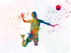 Magnettafel Volleyballspieler II