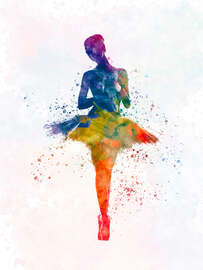 Magnettafel Balletttänzerin VII