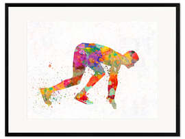 Framed art print Athletic Runner V