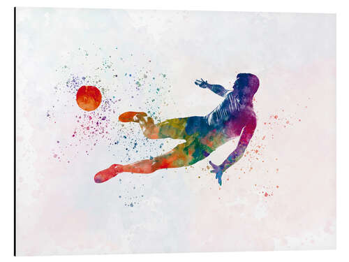 Aluminium print Soccer player XXI