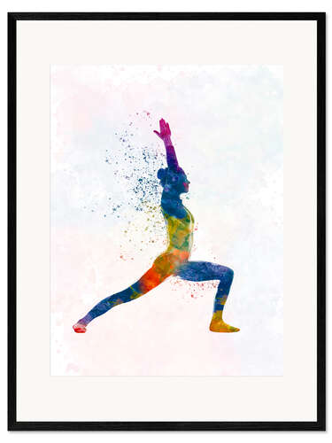 Framed art print Yoga exercise VII