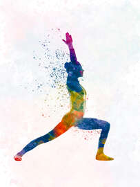 Magnettafel Yoga-Übung VII