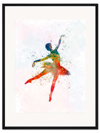 Gerahmter Kunstdruck Balletttänzerin VIII