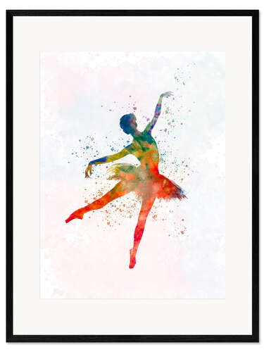 Framed art print Ballet dancer VIII