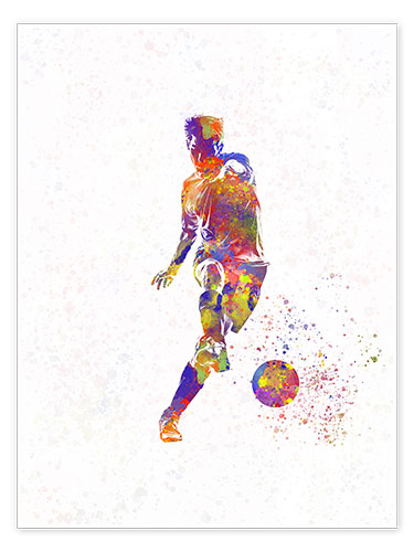 Poster Soccer player XX