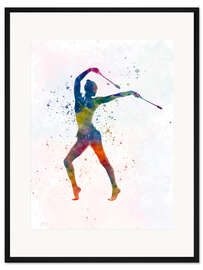 Gerahmter Kunstdruck Rhythmische Gymnastik VI