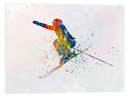 Foam board print Skier VI