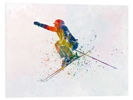 Foam board print Skier VI