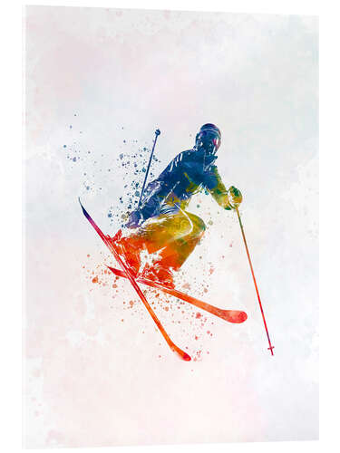 Akrylglastavla Skier II