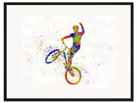 Gerahmter Kunstdruck BMX Sport XII