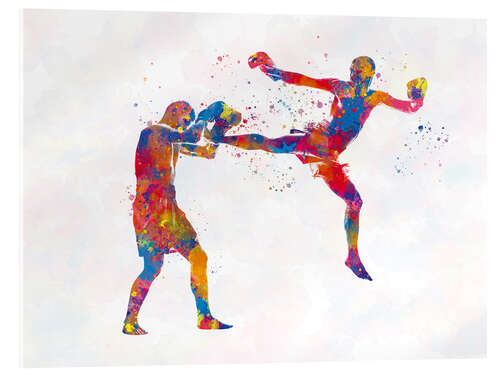 Acrylic print Boxing fight V