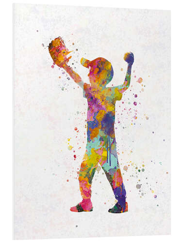 Foam board print Young baseball player III