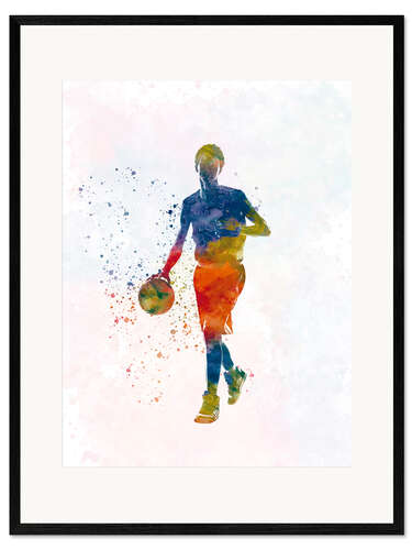 Framed art print Basketball player VII