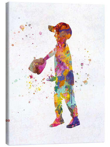 Canvas print Young baseball player II
