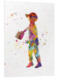 Foam board print Young baseball player II