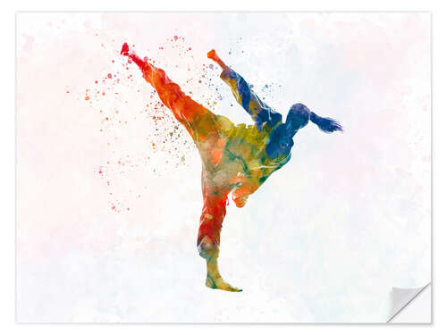 Wall sticker Karate martial arts III