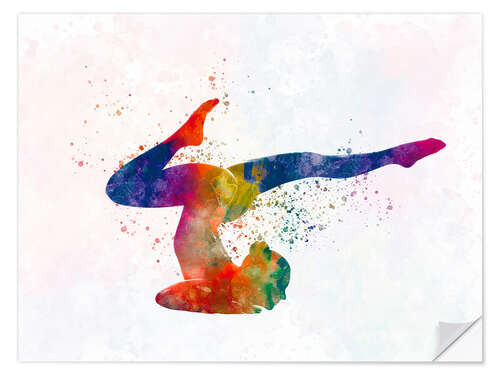 Wall sticker Yoga exercise VI