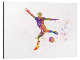 Aluminium print Soccer player XIX