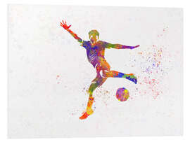 Foam board print Soccer player XIX