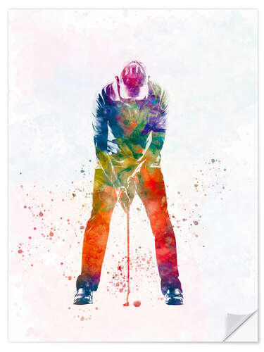 Wandsticker Golfspieler VII
