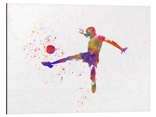 Aluminium print Soccer player XVIII