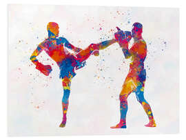 Foam board print Boxing fight VI