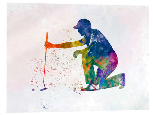 Acrylic print Golf player VI