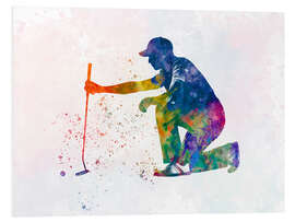 Foam board print Golf player VI