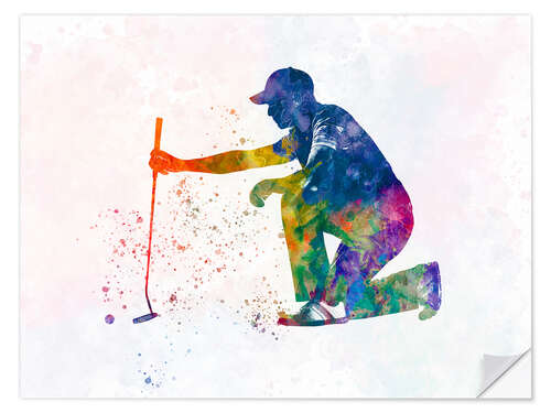 Wall sticker Golf player VI