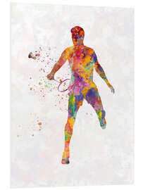 Foam board print Badminton player III