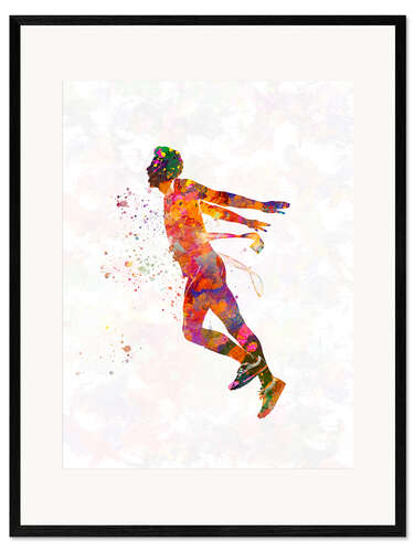 Plakat artystyczny premium w ramie Athletic runner VII