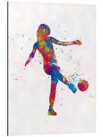 Magnettafel Fußballspielerin XVII