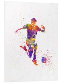 Foam board print Soccer player XV