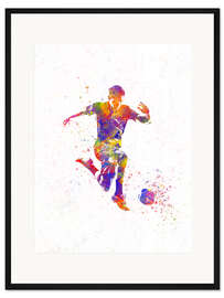 Gerahmter Kunstdruck Fußballspieler XV