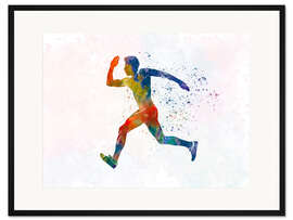 Gerahmter Kunstdruck Athletischer Läufer II
