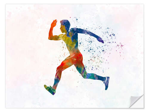 Wall sticker Athletic runner II