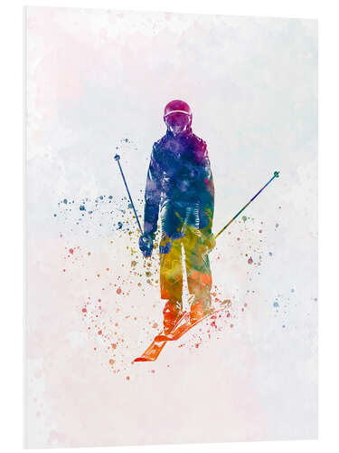 Foam board print Skier IV