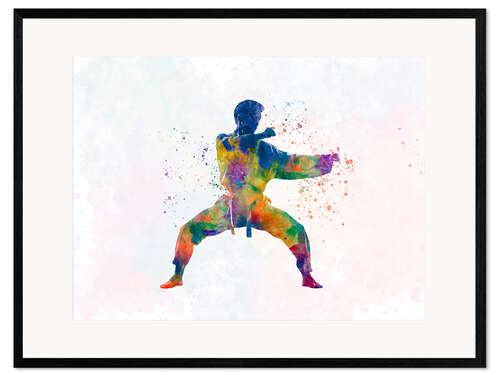 Framed art print Karate martial arts I