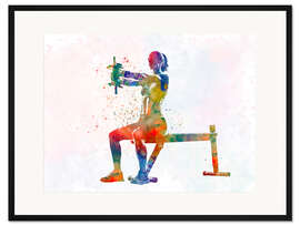 Gerahmter Kunstdruck Fitness III