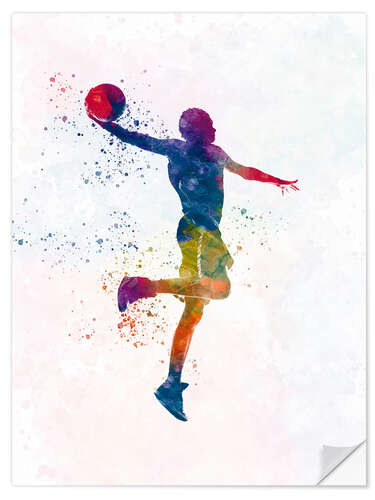 Wandsticker Basketballspieler V