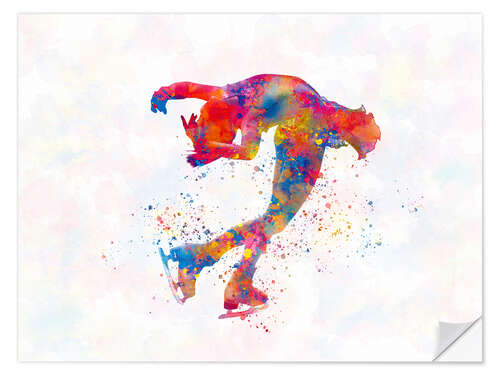 Sticker mural Ice skater III