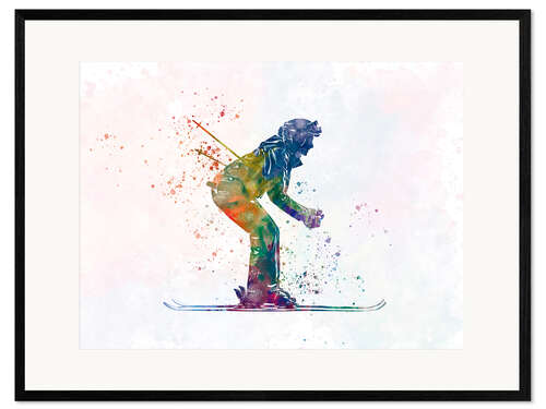 Framed art print Skier V