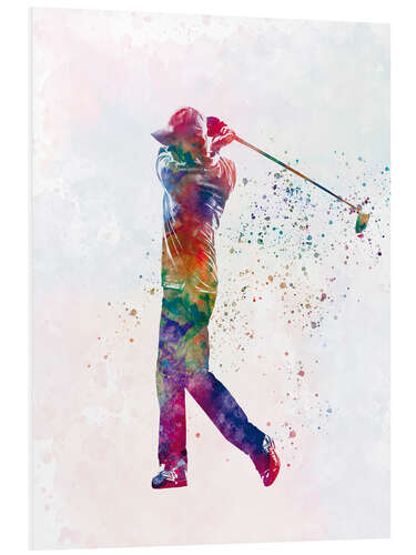 Foam board print Golf player V