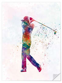 Naklejka na ścianę Golf player V