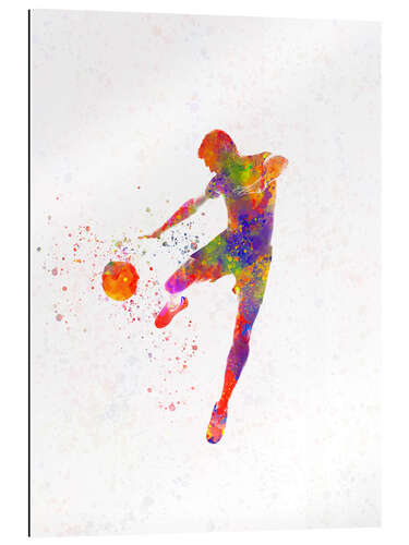 Tableau en plexi-alu Soccer player XIII