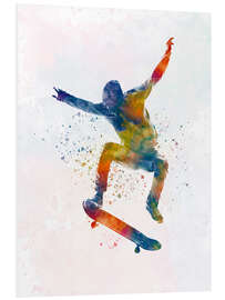 Foam board print Skateboarder VIII