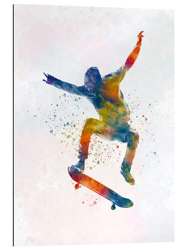 Tableau en plexi-alu Skateboarder VIII