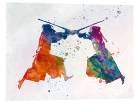 Acrylglas print Kendo fighter